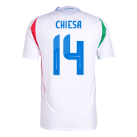 CHIESA #14 Italy Away Jersey Player Version Euro 2024