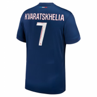 KVARATSKHELIA #7 PSG Home Jersey 2024/25