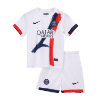 KVARATSKHELIA #7 Kids PSG Away Jersey Kit 2024/25