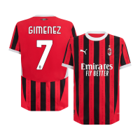 GIMENEZ #7 AC Milan Home Jersey Player Version 2024/25