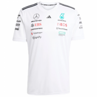 Mercedes AMG Petronas F1 White Team Driver T-Shirt 2025