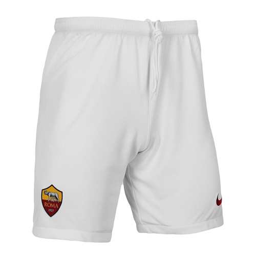 19/20 Roma Home White Soccer Jerseys Short