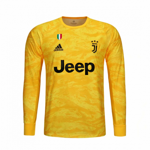 19/20 Juventus Goalkeeper Yellow Long Sleeve Jerseys Shirt