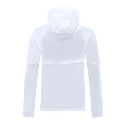 20/21 PSG White Windbreaker Hoodie Jacket