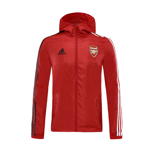 20/21 Arsenal Red Windbreaker Hoodie Jacket