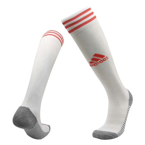 20/21 Ajax Home White Soccer Jerseys Socks