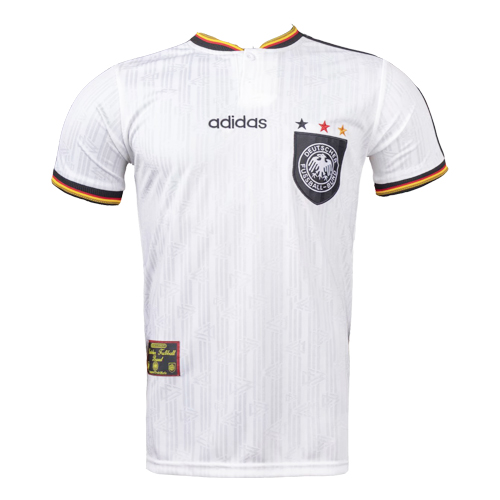 Germany Retro Jersey Home Euro Cup 1996