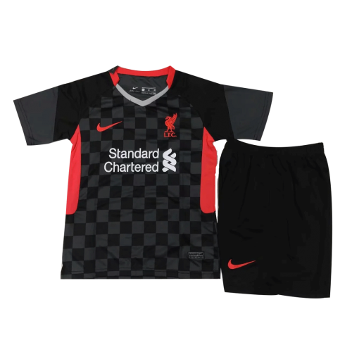 Liverpool Kid's Soccer Jersey Third Away Kit (Shirt+Short) 2020/21