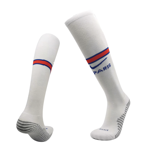 20/21 PSG Away White Soccer Jerseys Socks