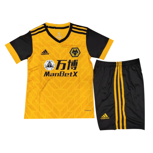 Wolves Kid's Soccer Jersey Home Kit (Shirt+Short) 2020/21