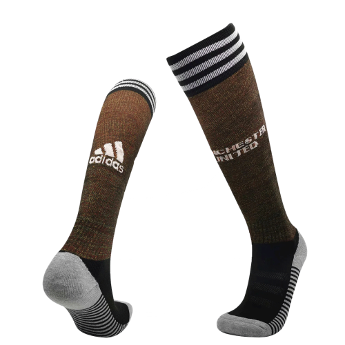 20/21 Manchester United Home Brown Jerseys Socks