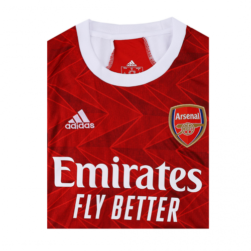 20/21 Arsenal Home Red Soccer Jerseys Whole Kit(Shirt+Short+Socks)