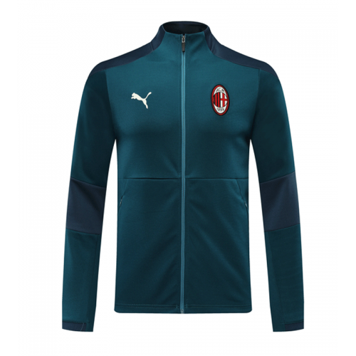20/21 AC Milan Blue High Neck Collar Training Jacket