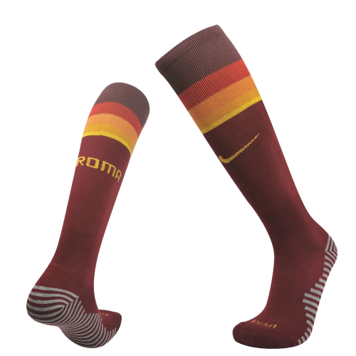 20/21 Roma Home Red Soccer Jerseys Socks