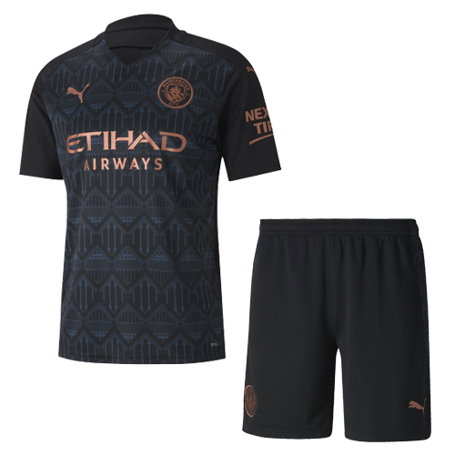 Manchester City Soccer Jersey Away Kit (Shirt+Short) Replica 2020/21