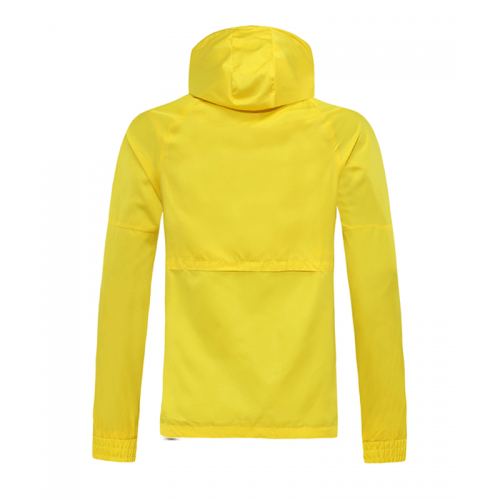 20/21 Chelsea Yellow Windbreaker Hoodie Jacket