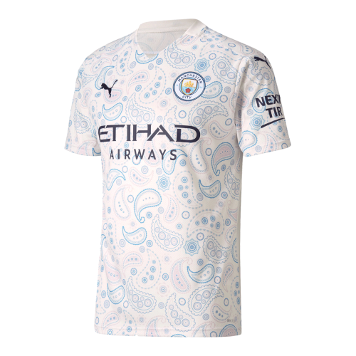 Manchester City Soccer Jersey Third Away Kit (Shirt+Short) Replica 2020/21