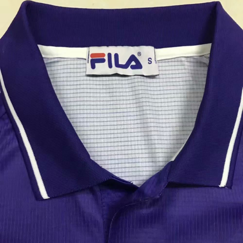 Fiorentina Retro Soccer Jersey Home Long Sleeve Replica 1998/99