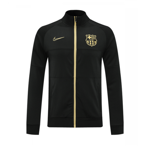 20/21 Barcelona Black High Neck Collar Player Version Training Jacket