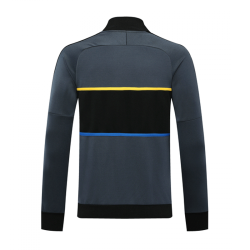 20/21 Inter Milan Gray Player Version High Neck Collar Training Jacket