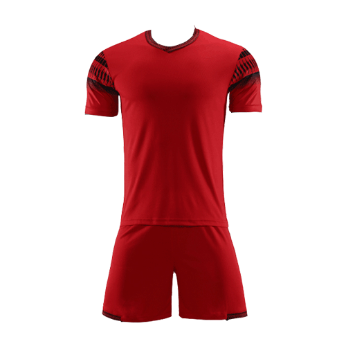 Style Customize Team Red Soccer Jerseys Kit(Shirt+Short)