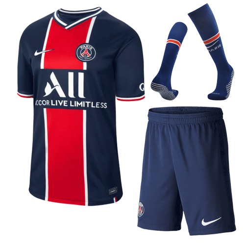 PSG Soccer Jersey Home Whole Kit (Shirt+Short+Socks) Replica 2020/21