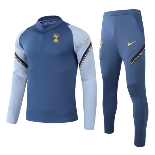 20/21 Tottenham Hotspur Gray Zipper Sweat Shirt Kit(Top+Trouser)