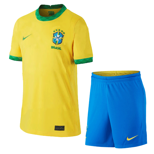 Brazil Soccer Jersey Home Kit (Shirt+Short) Replica 2021