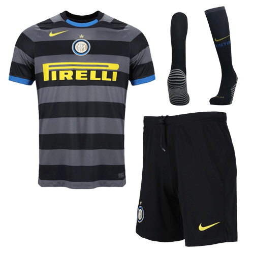 Inter Milan Soccer Jersey Third Away Whole kit (Shirt+Short+Socks) Replica 20/21
