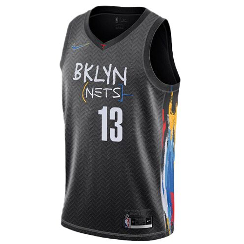 Men's Brooklyn Nets James Harden #13 Nike Black Swingman NBA Jersey - Icon  Edition