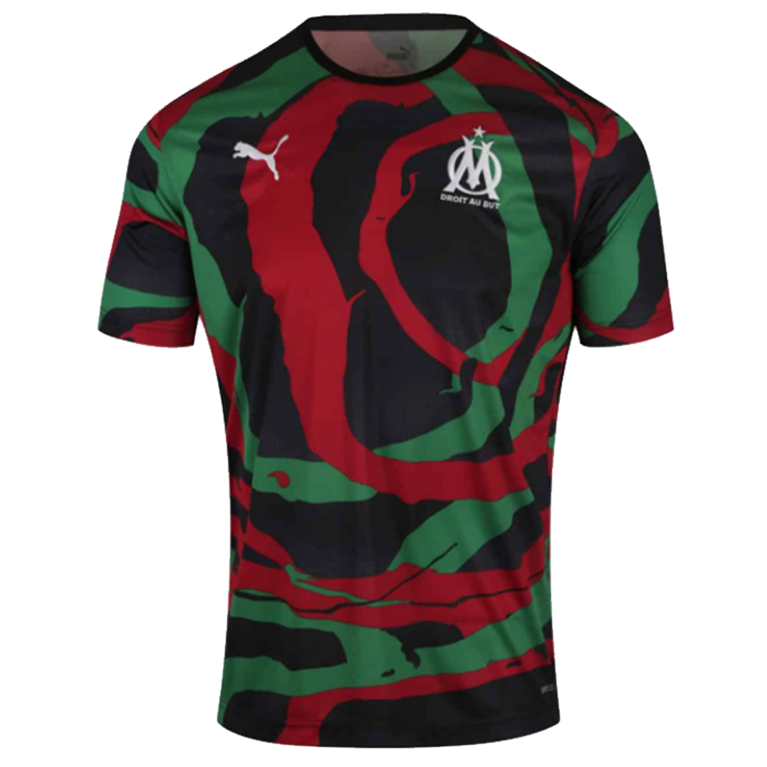 Marseille "OM Africa" Soccer Jersey Black&Red Replica 2020/21