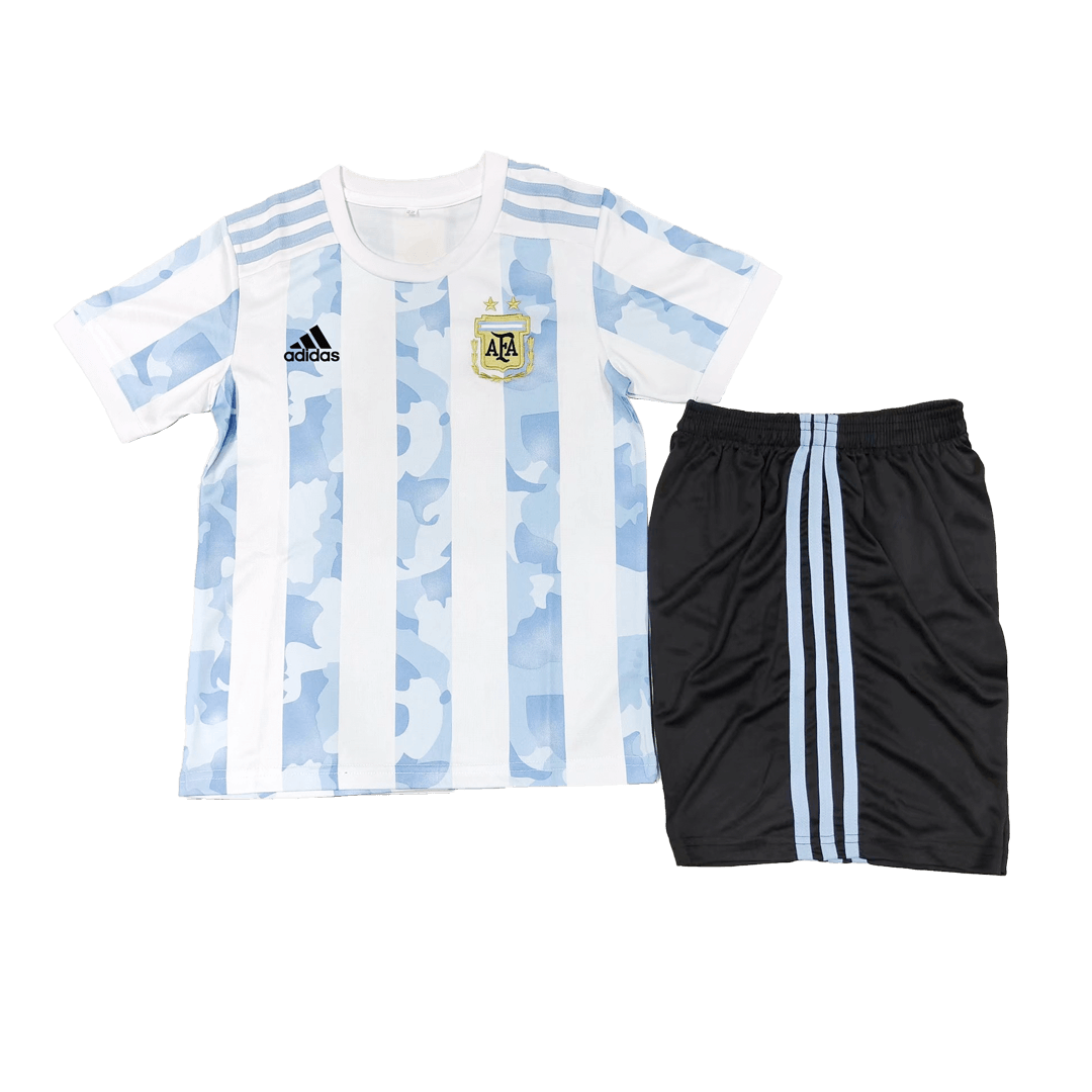Argentina Kids Soccer Jersey Home Kit (Shirt+Short) 2021