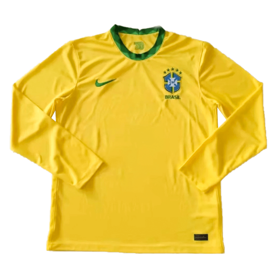 Brazil No6 Kasmirski Away Long Sleeves Soccer Country Jersey