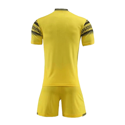 Style Customize Team Yellow Soccer Jerseys Kit(Shirt+Short)