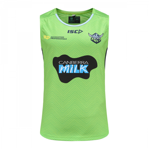 2021 Canberra Raiders Rugby Green Tank Top Jersey