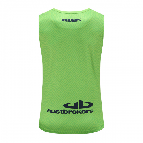 2021 Canberra Raiders Rugby Green Tank Top Jersey