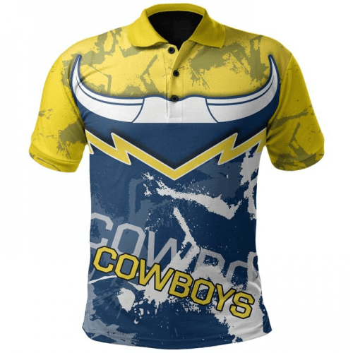 2021 North Queensland Cowboys Indigenous Yellow Rugby POLO Shirt