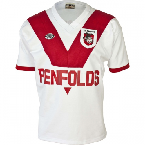 1979 St George Illawarra Dragons Retro Rugby Jersey Shirt