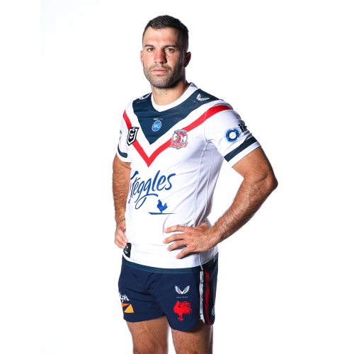 2021 Sydney Roosters Rugby Away White Jersey Shirt