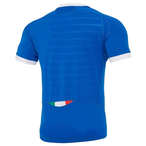 20-21 Italy Rugby Home Blue Jersey Shirt