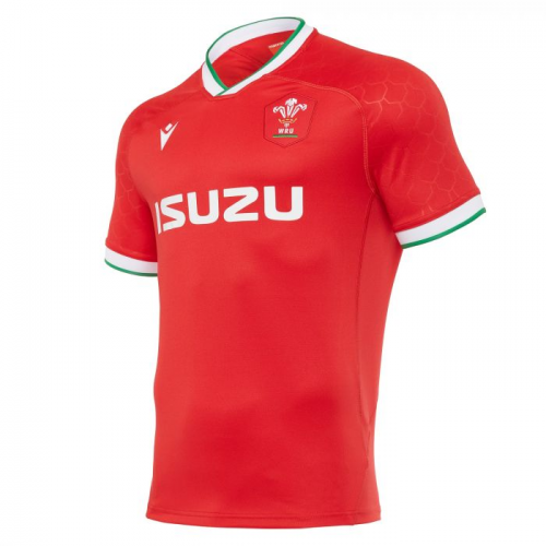 20-21 Wales Rugby Home Red Jersey Shirt