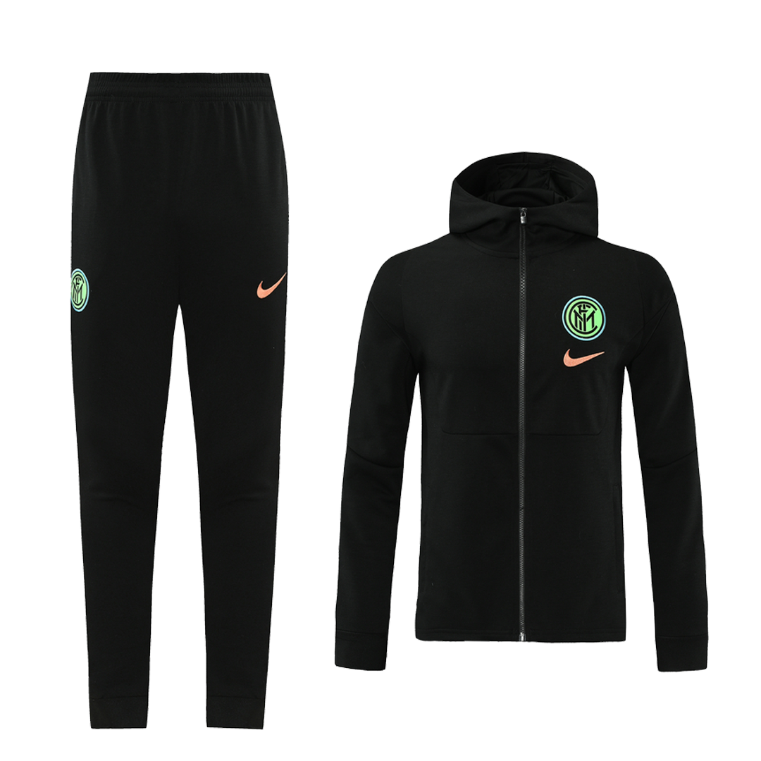 Inter Milan Training Kit (Jacket+Pants) Neck Collar Black 2020/21