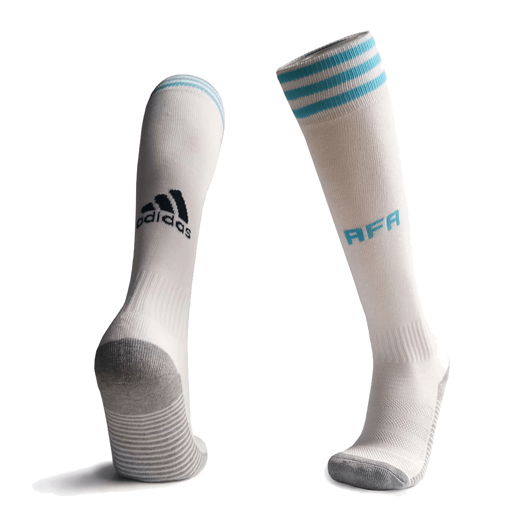 2021 Argentina Home Soccer Jersey Socks