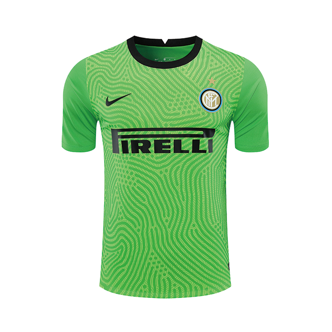Inter Milan No1 Handanovic Green Goalkeeper Long Sleeves Jersey