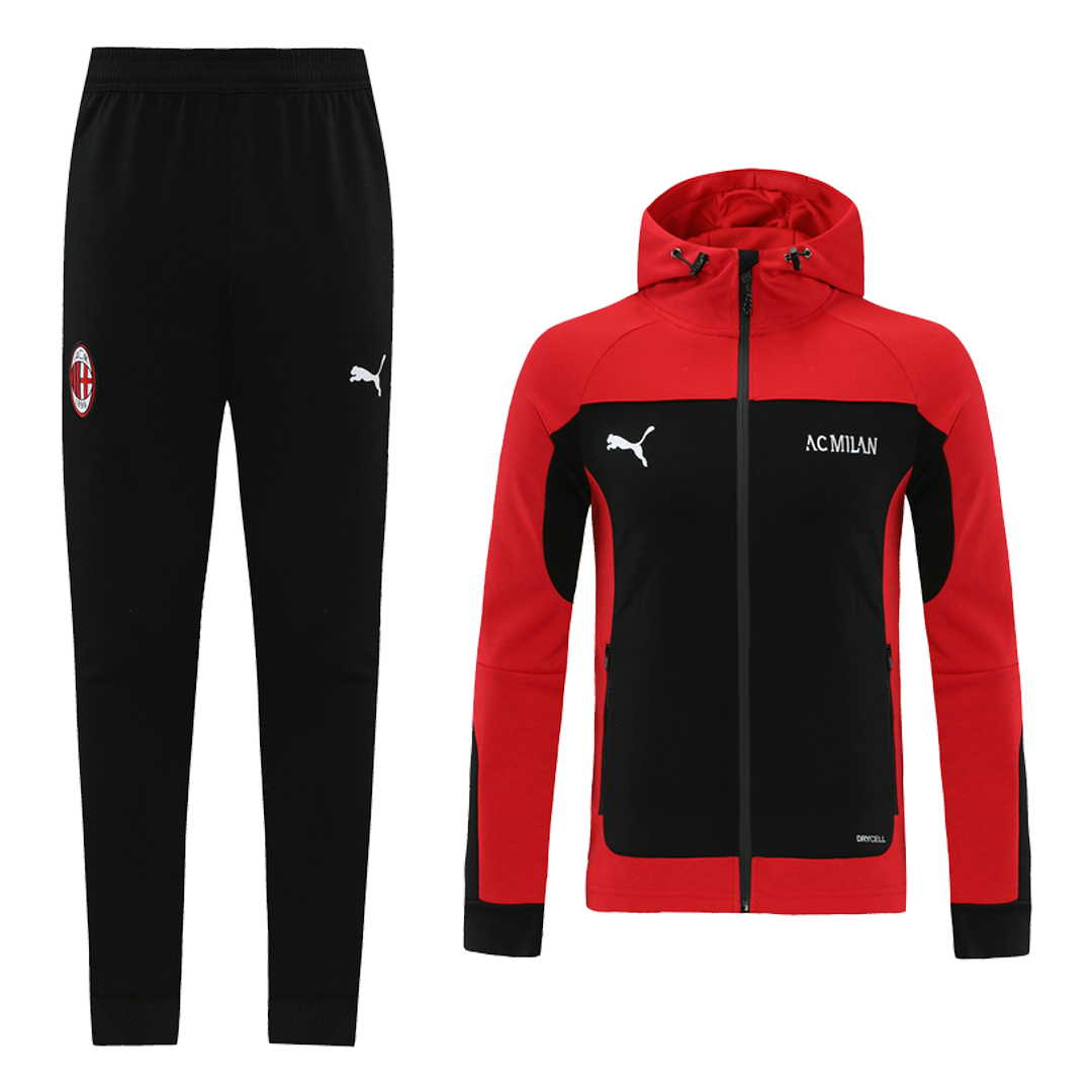 20/21 AC Milan Red  Neck Collar Training Kit(Jacket+Trouser)