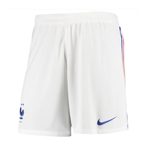 2020 France Home White Soccer Jersey Short