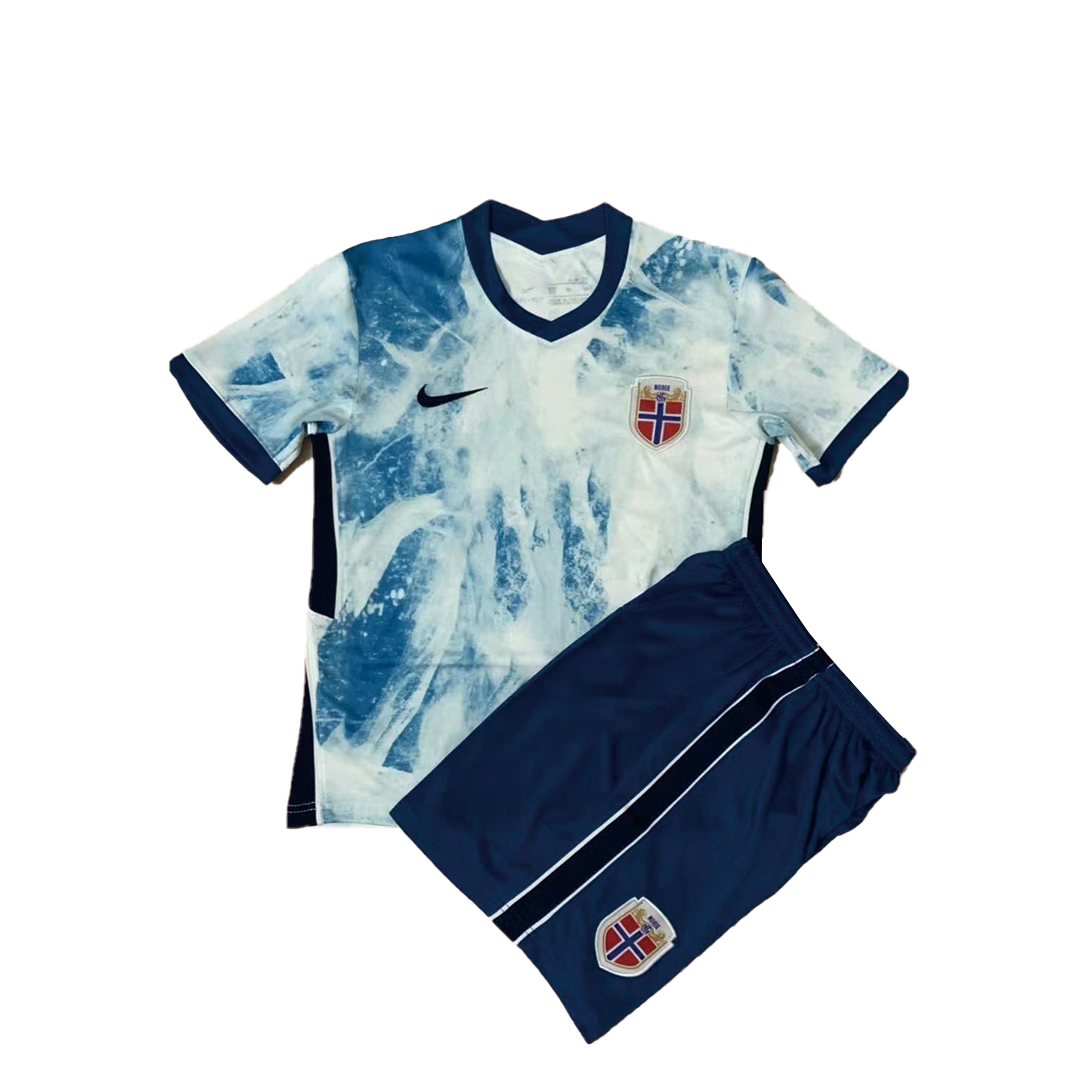 Norway Kid's Soccer Jersey Away Kit (Jersey+Short) 2020