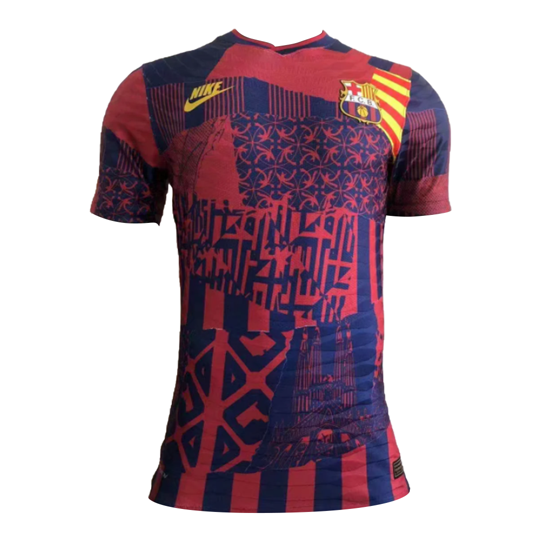 Barcelona Pre Match Soccer Jersey No.04 (Player Version) 2021/22