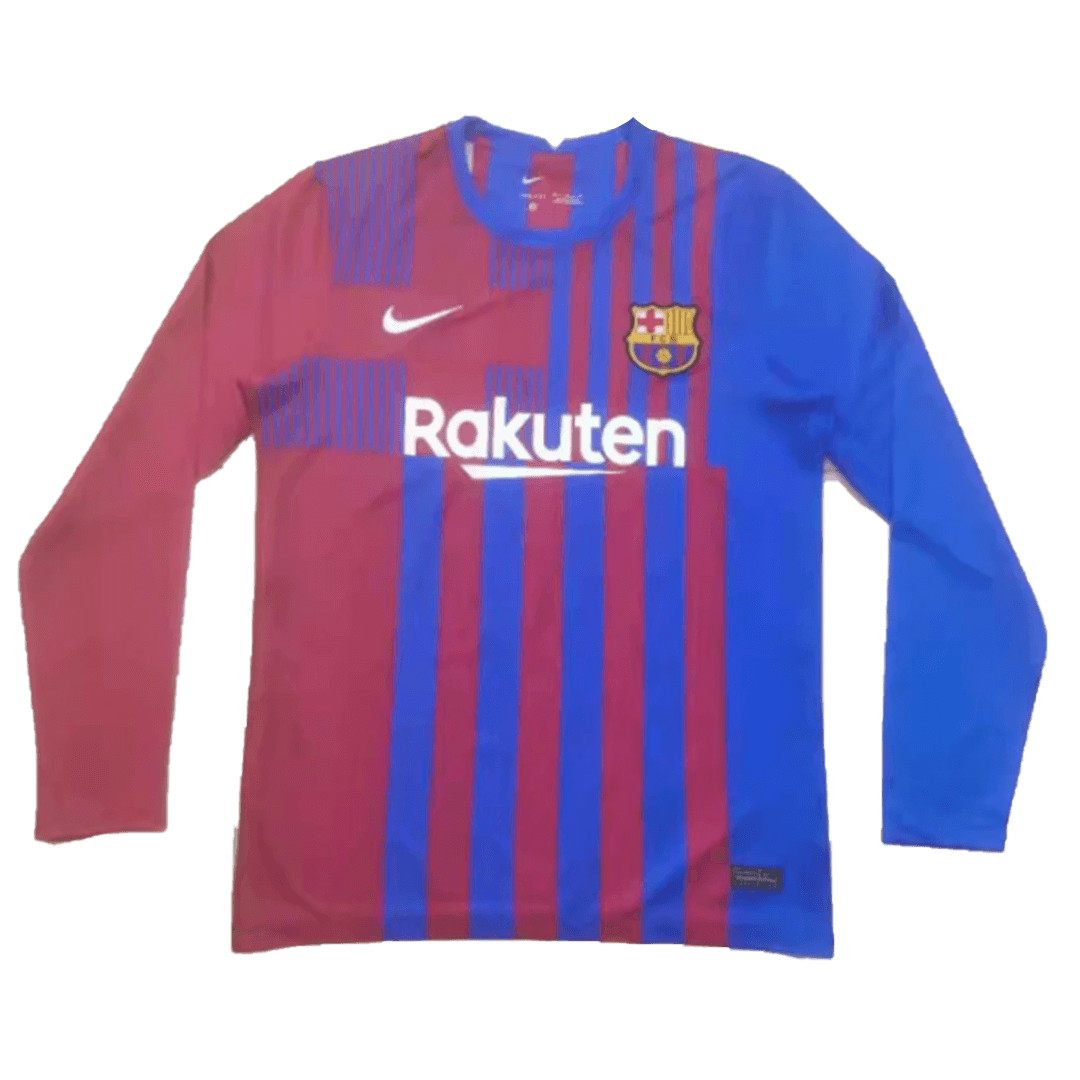 Barcelona Soccer Jersey Home Long Sleeve Replica 2021/22