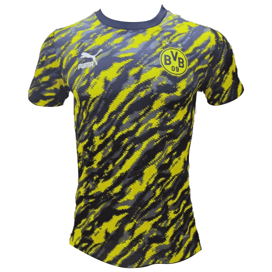 Borussia Dortmund Pre Match Soccer Jersey Yellow&Black (Player Version) 2021/22